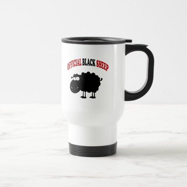 Mug De Voyage Drôle mouton noir (Droite)