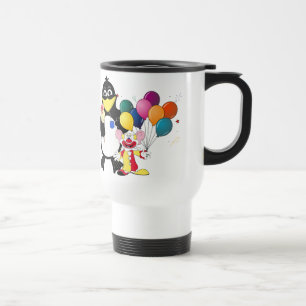 Mug De Voyage Drôle pingouin et dessin animé clown