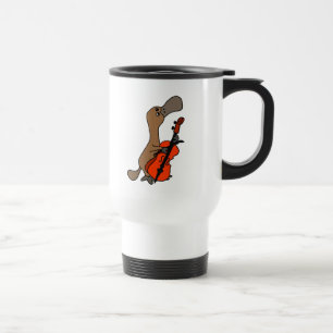 Mug De Voyage Drôle Platypus à bec de canard jouant Cello Musi