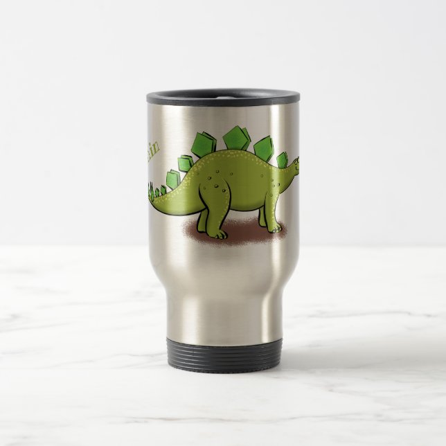 Mug De Voyage Drôle stegosaurus dinosaure dessin animé (Centre)