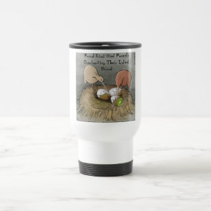 Mug De Voyage Drôles d'oiseaux kiwis prenant soin de leurs fruit