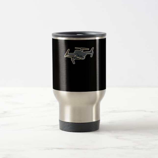 Mug De Voyage Drone Pilote Quadcopter Pilote Drone (Centre)