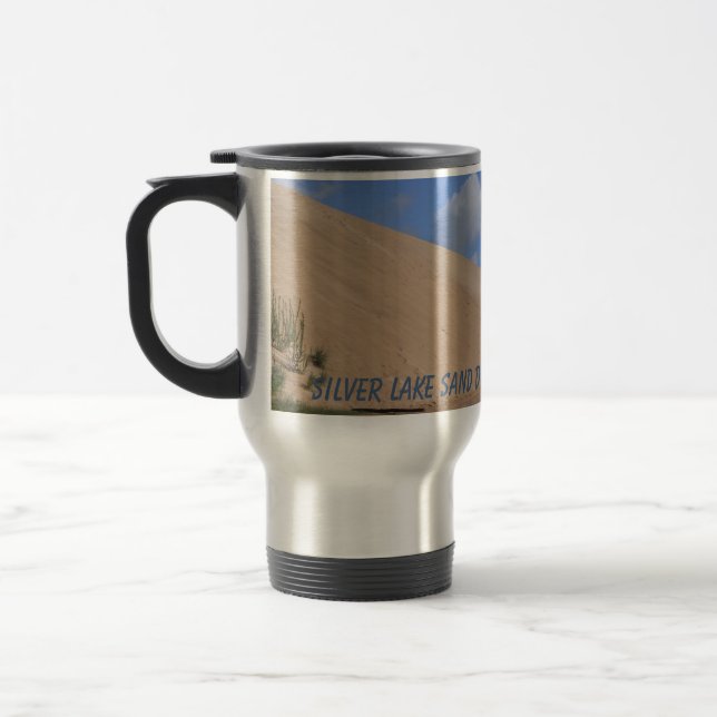 Mug De Voyage Dunes de sable du lac Silver, Mears, Michigan (Gauche)