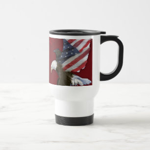 Mug De Voyage Eagle Drapeau Voyage Mug