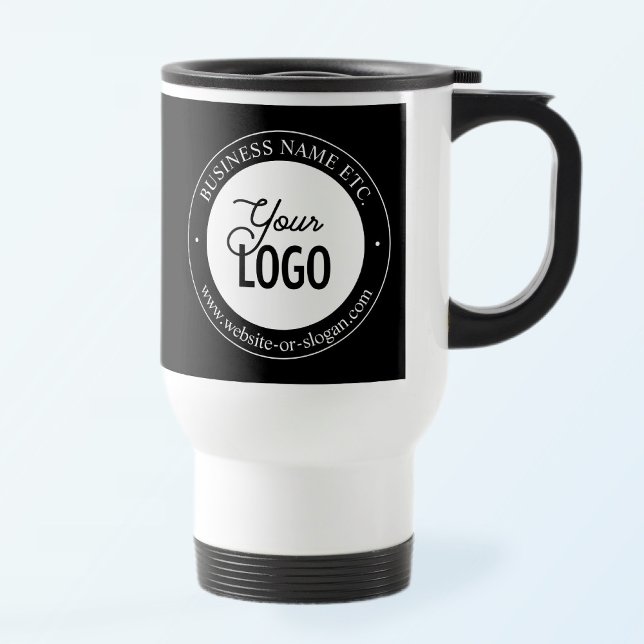 Mug De Voyage Easy Logo Remplacement & Personnalisable Texte Voy (Créateur téléchargé)