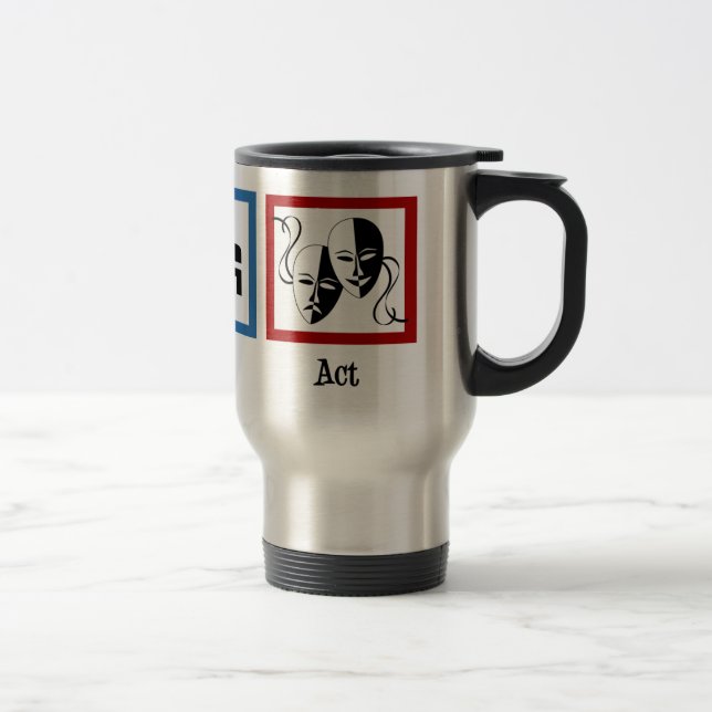 Mug De Voyage Eat Sleep Act Funny Theatre Acteur (Droit)