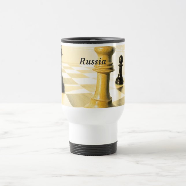 Mug De Voyage Échecs de la Russie (Centre)