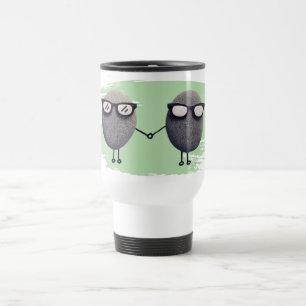Mug de voyage éclaboussure verte Meilleurs amis mi