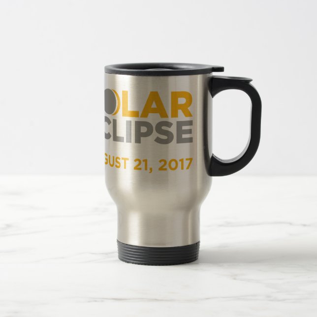 Mug De Voyage Éclipse solaire le 21 août 2017 (Droit)