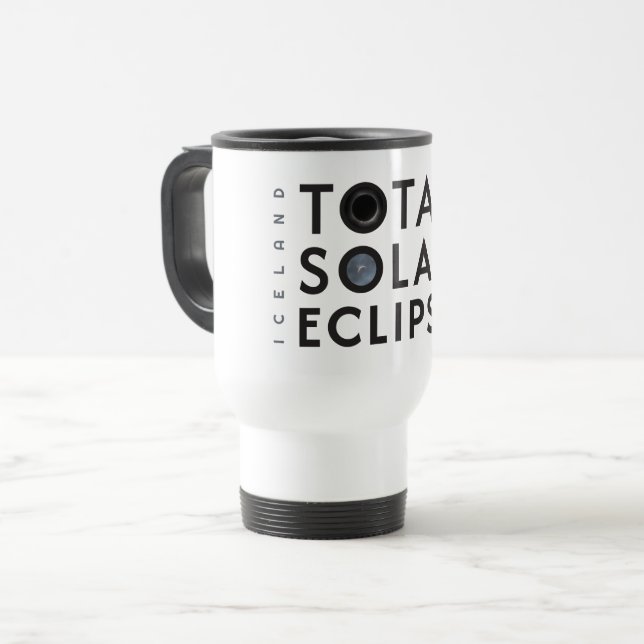 Mug De Voyage Éclipse solaire totale  (Devant gauche)