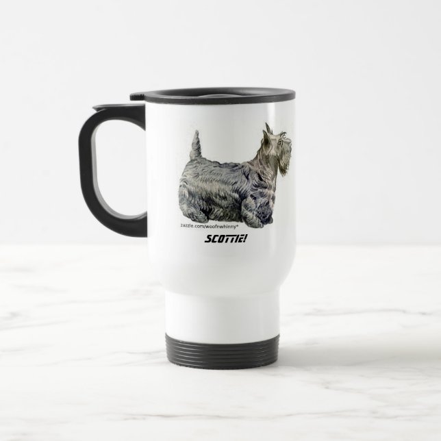 Mug De Voyage Écossais Terrier (Gauche)