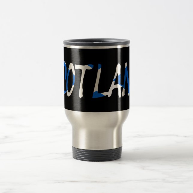Mug De Voyage Ecosse sur le drapeau écossais (Centre)