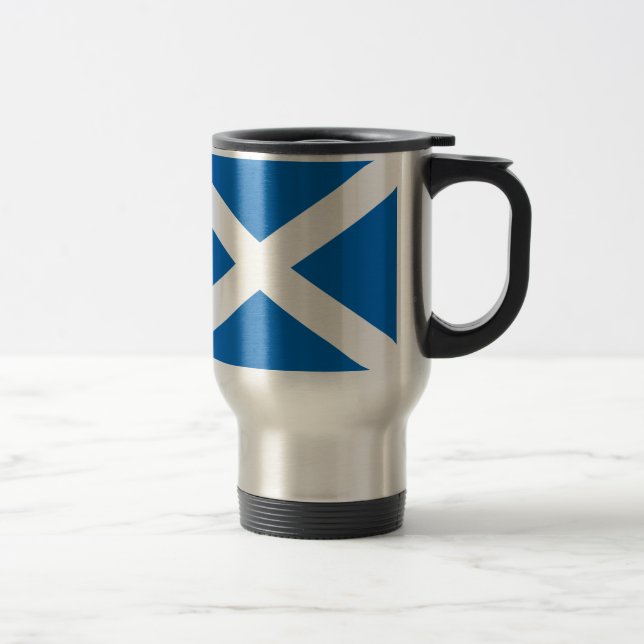 Mug De Voyage Ecosse's Saltire, Drapeau écossais (couleur offici (Droit)