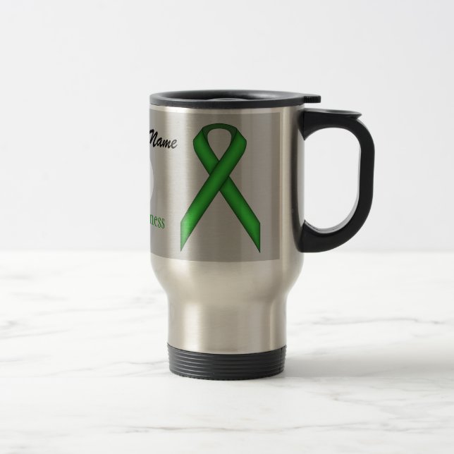 Mug De Voyage Écran de carbone vert Tmpl par Kenneth Yoncich (Droit)