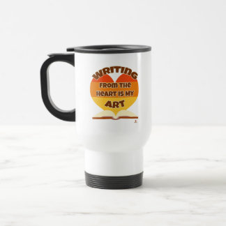 Mug De Voyage Écrire du coeur est mon logo d'auteur Art Epic