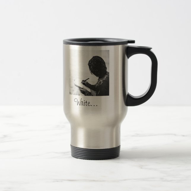 Mug De Voyage Écrivez… (Droit)