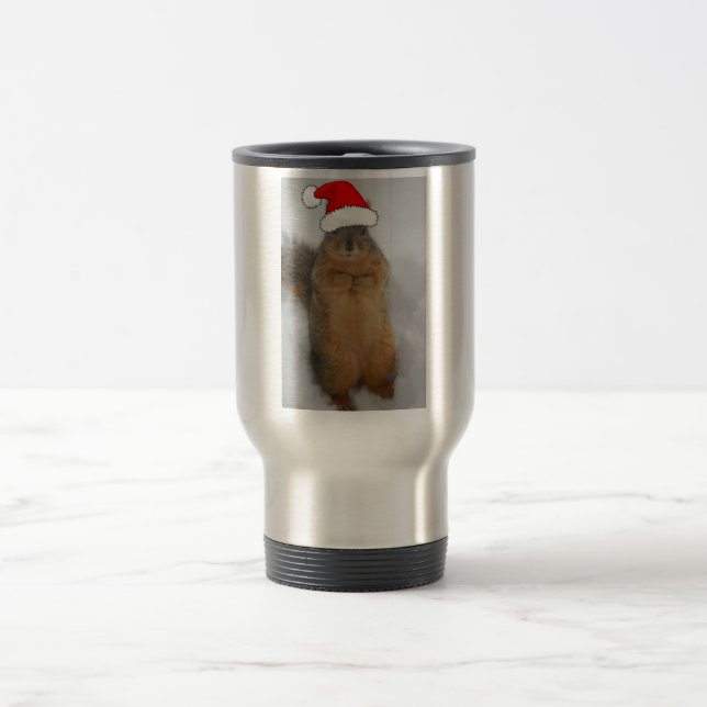Mug De Voyage Écureuil de Noël (Centre)