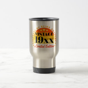 Mug De Voyage Édition limitée personnalisée d'anniversaire vinta