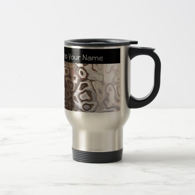 Mug De Voyage Effet Snakeskin Brown brillant (Droit)