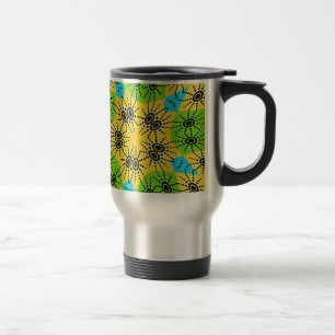 Mug De Voyage Élégant Araignée d'inspiration africaine Motif tra