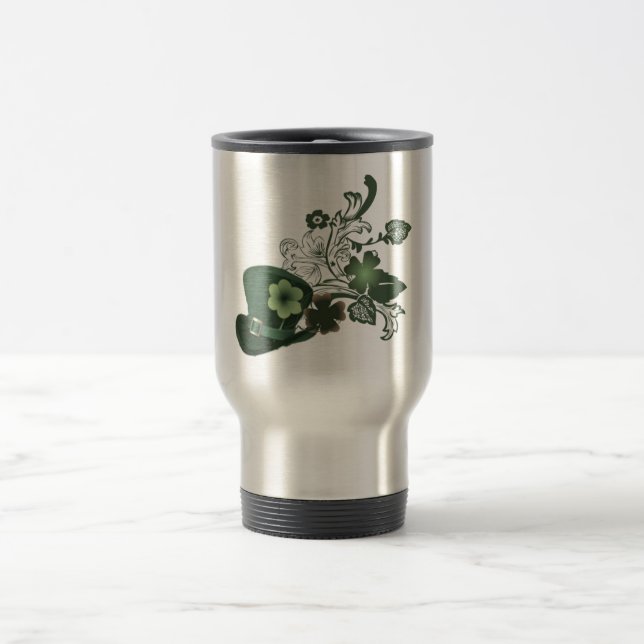 Mug De Voyage Élégant Casquette Shamrock (Centre)