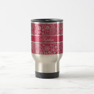 Mug De Voyage Elégant motif floral paisley tendance