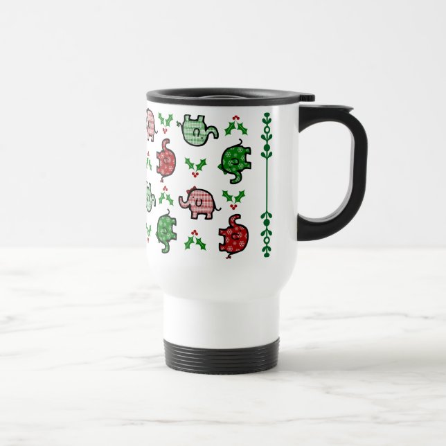 Mug De Voyage Élément de Noël Thermique (Droite)