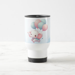 Mug De Voyage éléphant bébé avec des ballons