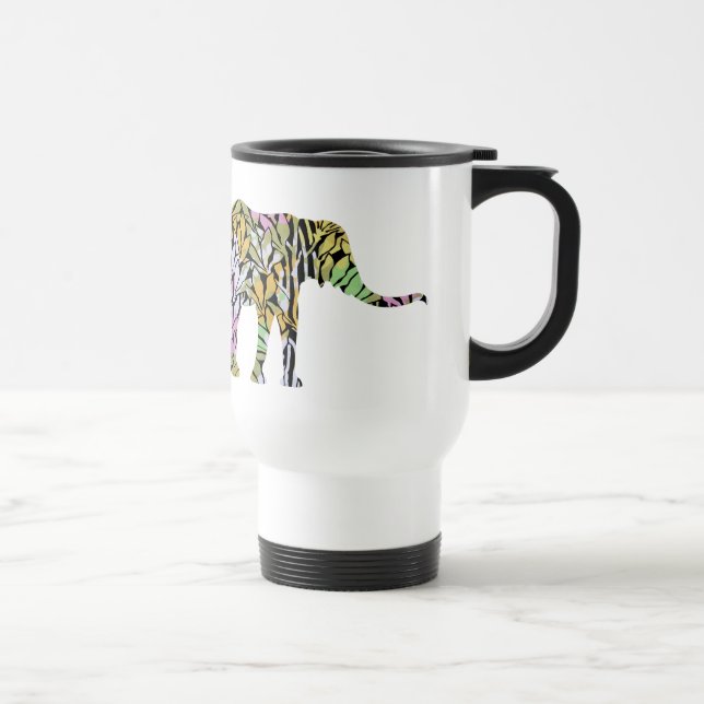 Mug De Voyage Eléphant coloré (Droite)