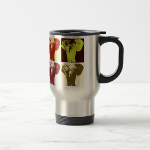 Mug De Voyage Eléphant Pop Art