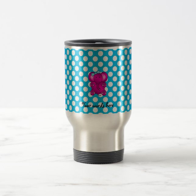 Mug De Voyage Éléphant rose mignon (Centre)