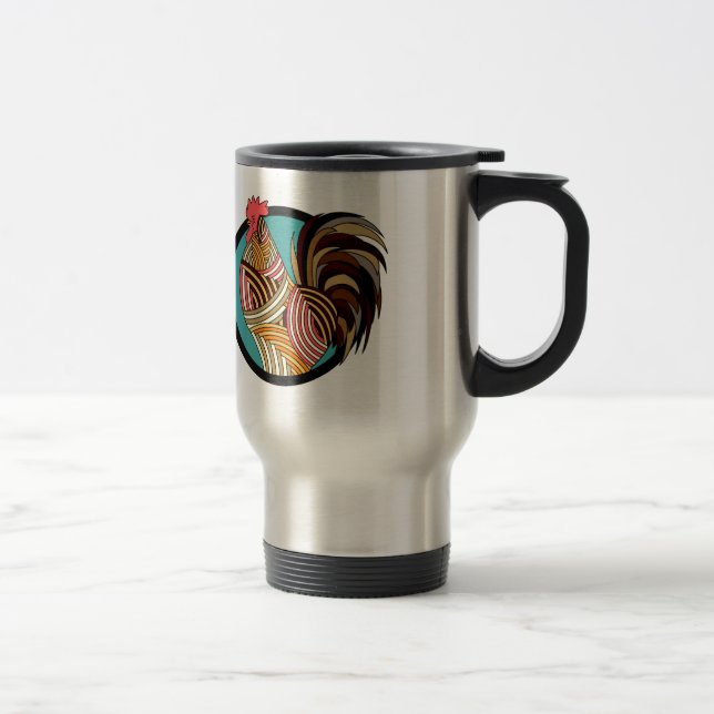 Mug De Voyage élevage de volailles de coq (Droit)
