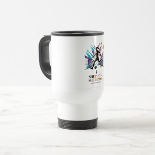 Mug De Voyage Elle Joue Elle Mène Les Futures Stars du Football