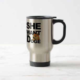 Mug De Voyage Elle veulent le doge