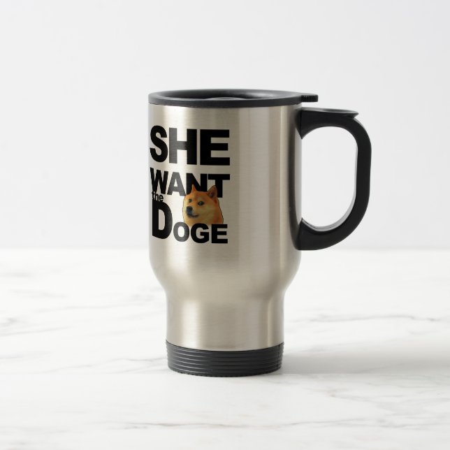Mug De Voyage Elle veulent le doge (Droit)