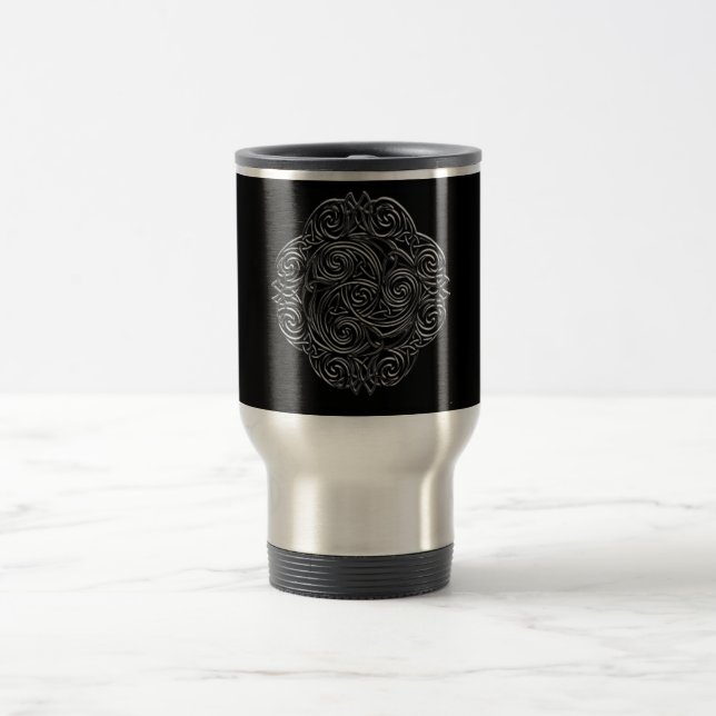 Mug De Voyage Emblème celtique argenté (Centre)