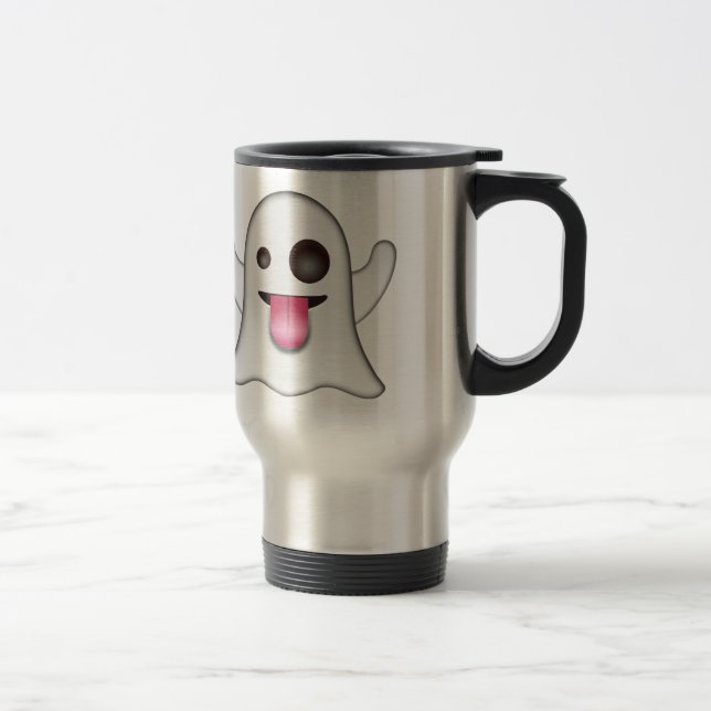 Mug De Voyage Emoji de fantôme (Droit)