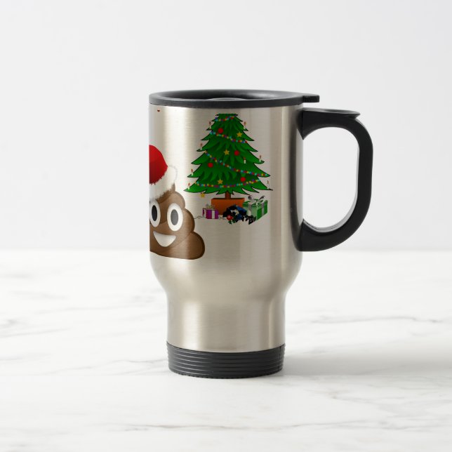 Mug De Voyage emoji de noël (Droit)