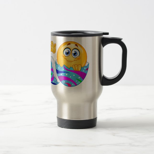 Mug De Voyage Emoji oeuf de Pâques (Droit)