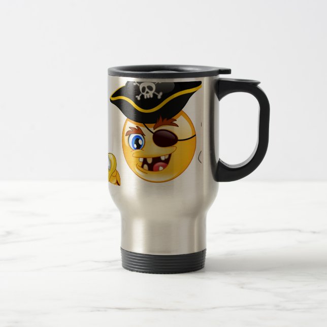 Mug De Voyage emoji pirate (Droit)