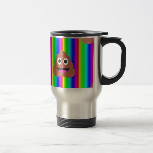 Mug De Voyage émoticône arc-en-ciel (Droit)