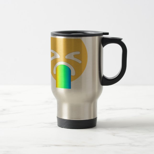 Mug De Voyage émoticône arc-en-ciel (Droit)