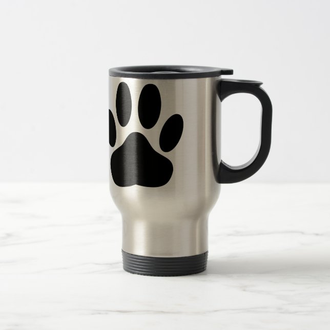 Mug De Voyage Empreinte de chien (Droit)