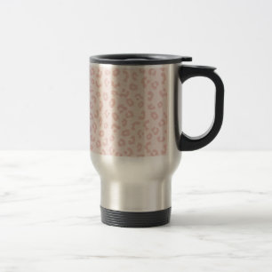 Mug De Voyage Empreinte de léopard rose