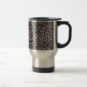 Mug De Voyage empreinte de léopard rose