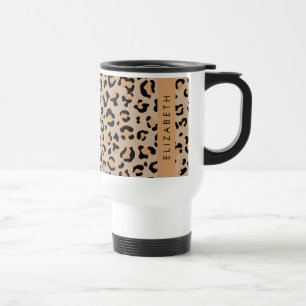 Mug De Voyage Empreinte de léopard, Spots, Leopard Brown, Votre 