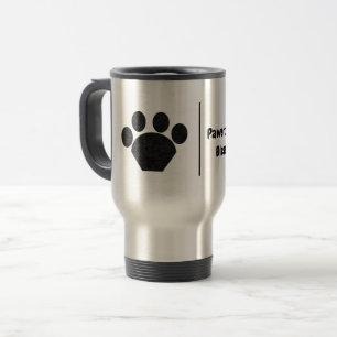 Mug De Voyage Empreinte de patte animal de compagnie géant