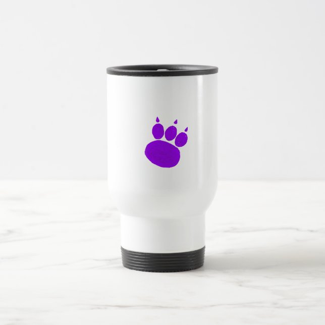 Mug De Voyage Empreinte de patte des services de pose pour anima (Centre)