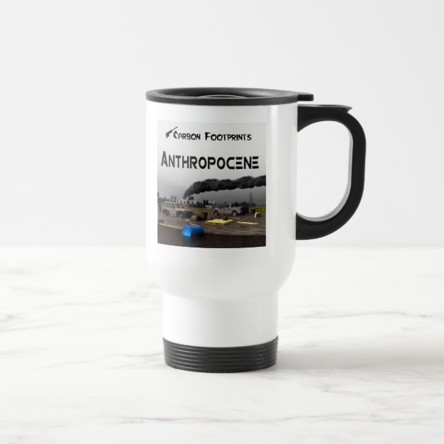 Mug De Voyage Empreintes Carbone - Anthropocène (Droite)