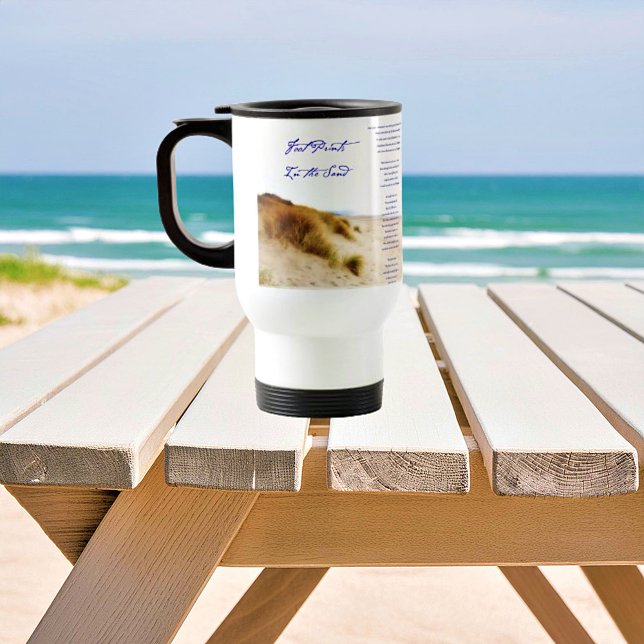 Mug De Voyage empreintes dans le sable (Créateur téléchargé)
